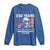 250 Years America Flag Long Sleeve Shirt George Washington 1776 2026 USA 250th Anniversary Patriotic - Wonder Print Shop