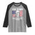 250 Years America Flag Raglan Shirt George Washington 1776 2026 USA 250th Anniversary Patriotic - Wonder Print Shop