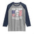 250 Years America Flag Raglan Shirt George Washington 1776 2026 USA 250th Anniversary Patriotic - Wonder Print Shop