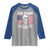 250 Years America Flag Raglan Shirt George Washington 1776 2026 USA 250th Anniversary Patriotic - Wonder Print Shop