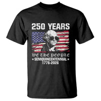 250 Years America Flag T Shirt George Washington 1776 2026 USA 250th Anniversary Patriotic - Wonder Print Shop