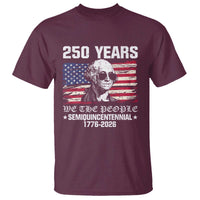 250 Years America Flag T Shirt George Washington 1776 2026 USA 250th Anniversary Patriotic - Wonder Print Shop