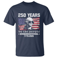 250 Years America Flag T Shirt George Washington 1776 2026 USA 250th Anniversary Patriotic - Wonder Print Shop
