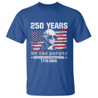 250 Years America Flag T Shirt George Washington 1776 2026 USA 250th Anniversary Patriotic - Wonder Print Shop
