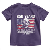 250 Years America Flag Toddler T Shirt George Washington 1776 2026 USA 250th Anniversary Patriotic - Wonder Print Shop