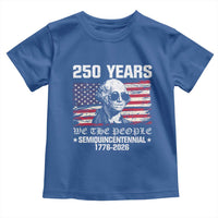 250 Years America Flag Toddler T Shirt George Washington 1776 2026 USA 250th Anniversary Patriotic - Wonder Print Shop