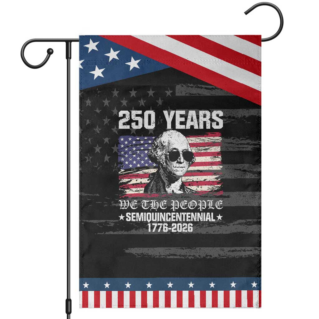 250 Years America Flag Garden Flag George Washington 1776 2026 USA 250th Anniversary Patriotic