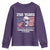 250 Years America Flag Youth Sweatshirt George Washington 1776 2026 USA 250th Anniversary Patriotic - Wonder Print Shop