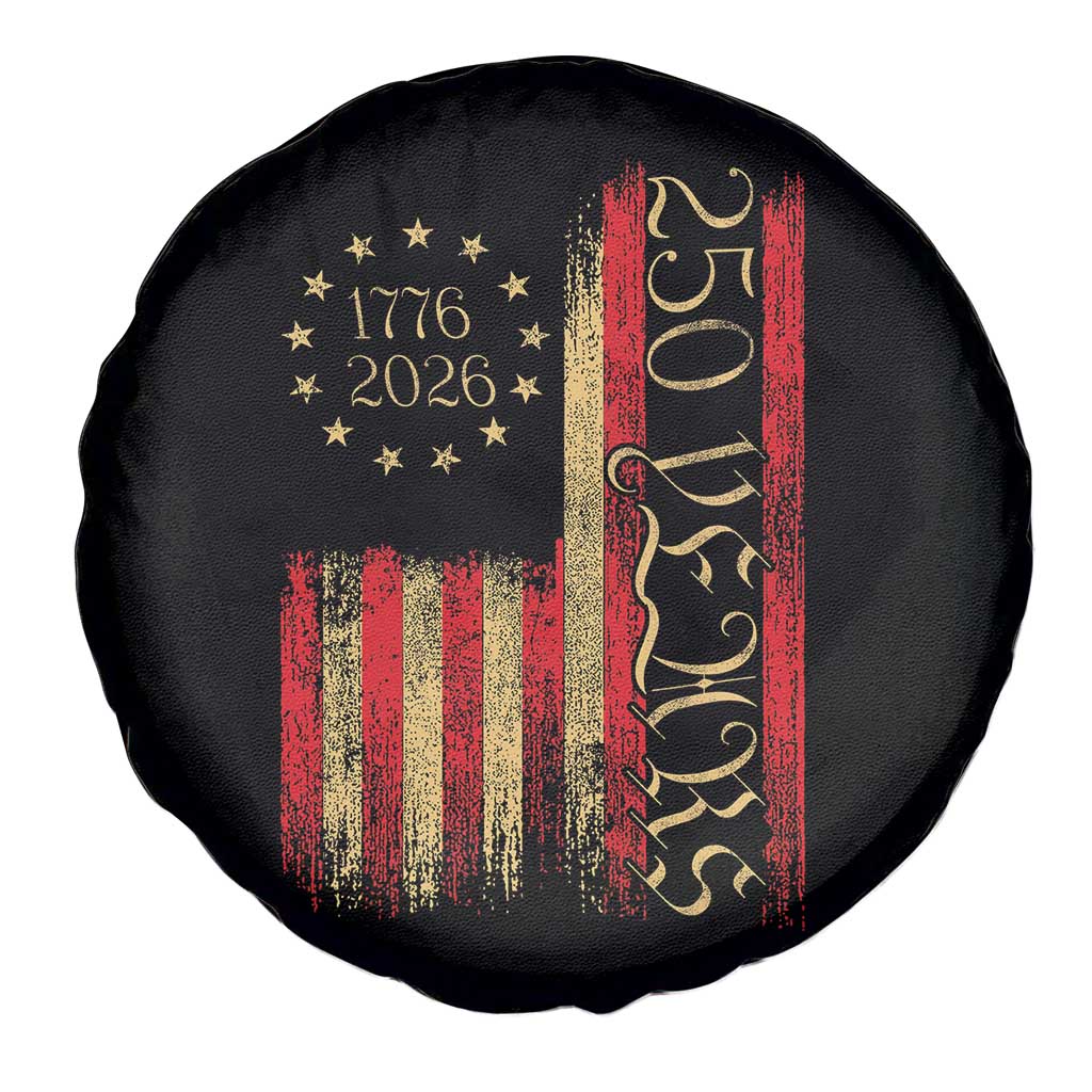 250 Years America Flag Spare Tire Cover 250th Anniversary USA - Wonder Print Shop