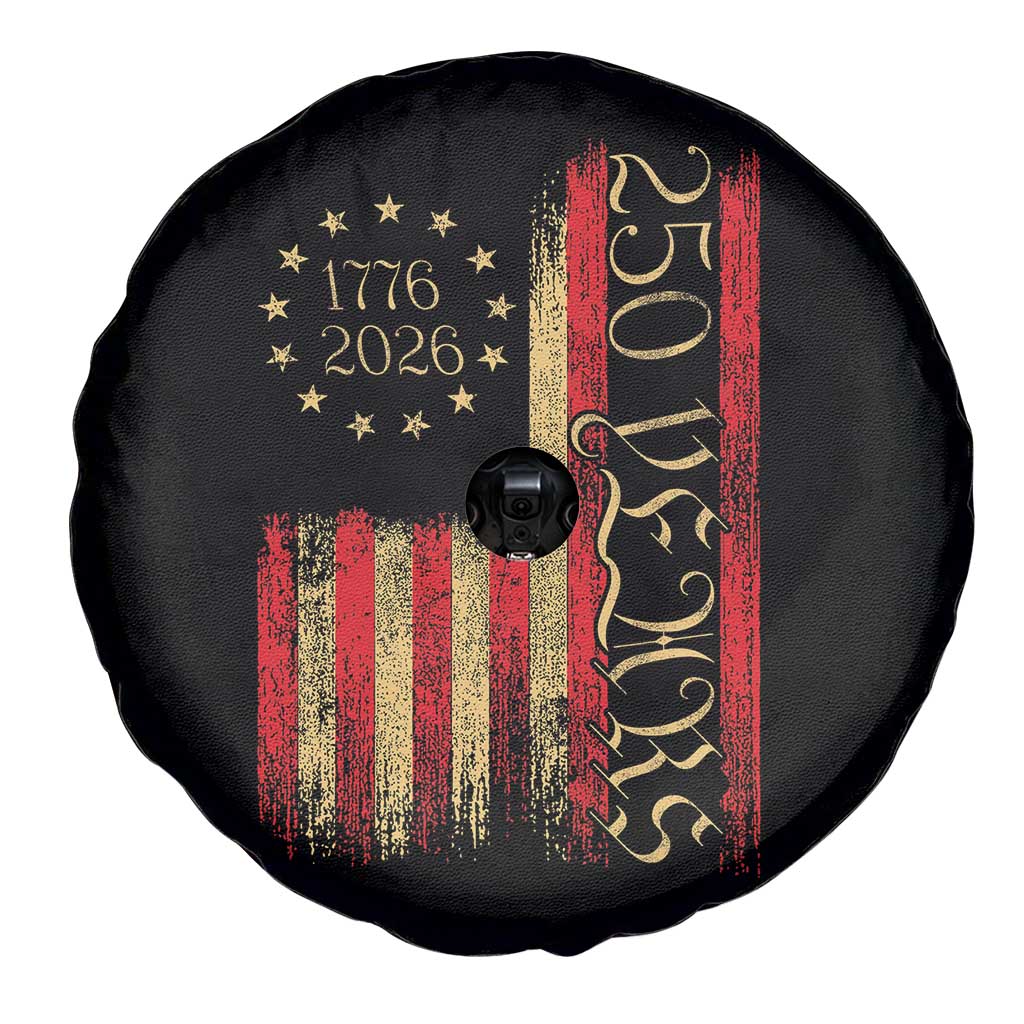 250 Years America Flag Spare Tire Cover 250th Anniversary USA - Wonder Print Shop