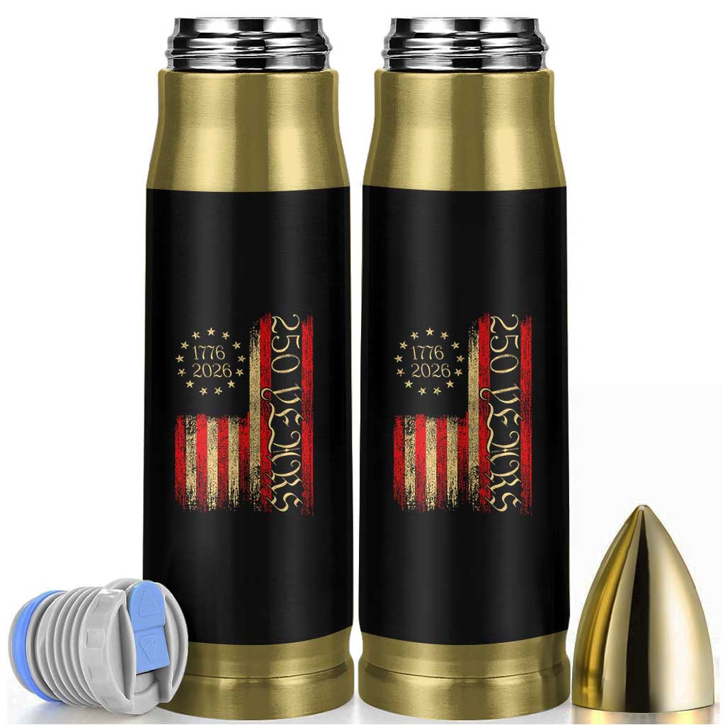 250 Years America Flag Bullet Tumbler 250th Anniversary USA - Wonder Print Shop
