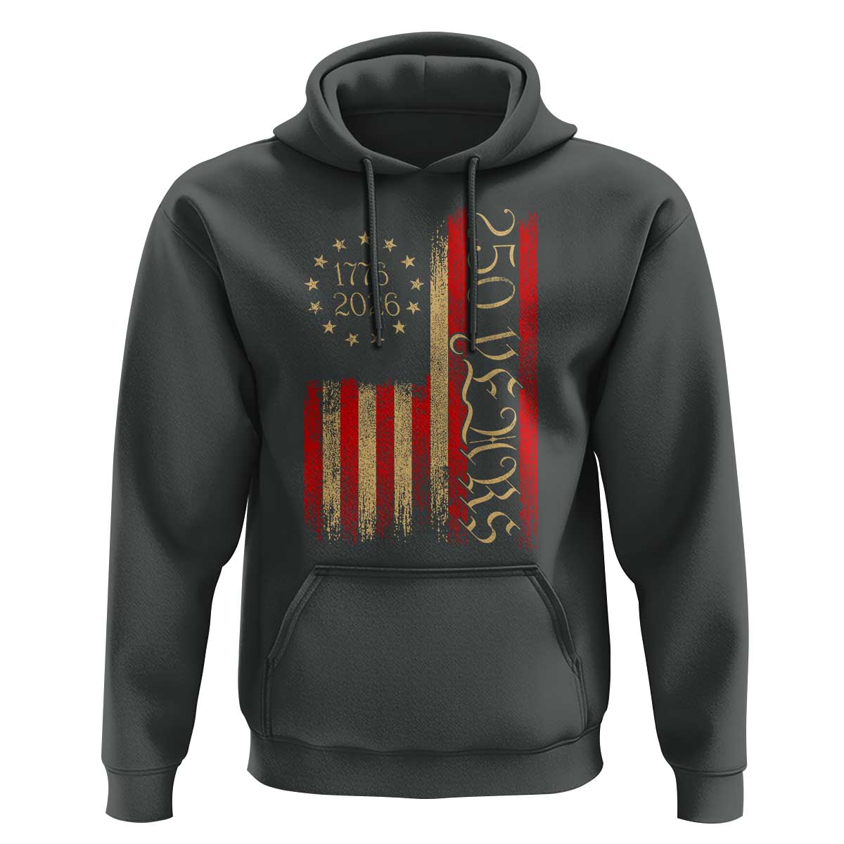 250 Years America Flag Hoodie 250th Anniversary USA - Wonder Print Shop
