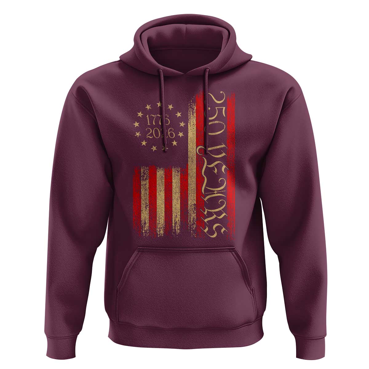 250 Years America Flag Hoodie 250th Anniversary USA - Wonder Print Shop