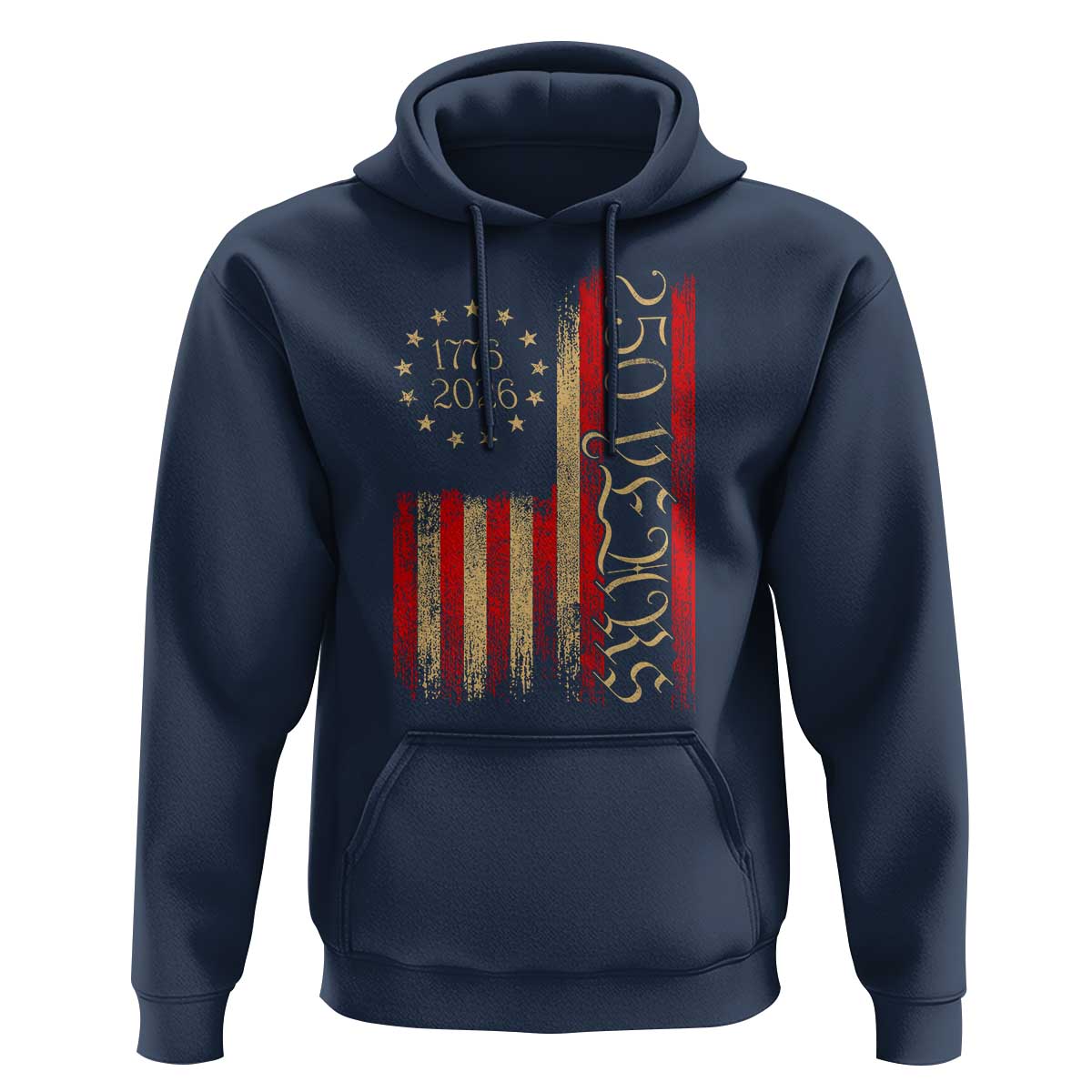 250 Years America Flag Hoodie 250th Anniversary USA - Wonder Print Shop