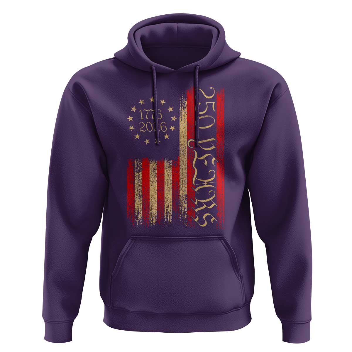 250 Years America Flag Hoodie 250th Anniversary USA - Wonder Print Shop