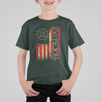 250 Years America Flag T Shirt For Kid 250th Anniversary USA - Wonder Print Shop