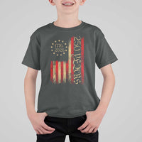 250 Years America Flag T Shirt For Kid 250th Anniversary USA - Wonder Print Shop