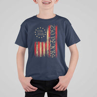 250 Years America Flag T Shirt For Kid 250th Anniversary USA - Wonder Print Shop