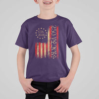 250 Years America Flag T Shirt For Kid 250th Anniversary USA - Wonder Print Shop