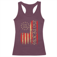 250 Years America Flag Racerback Tank Top 250th Anniversary USA - Wonder Print Shop