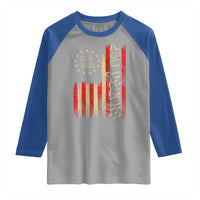 250 Years America Flag Raglan Shirt 250th Anniversary USA - Wonder Print Shop
