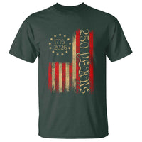 250 Years America Flag T Shirt 250th Anniversary USA - Wonder Print Shop