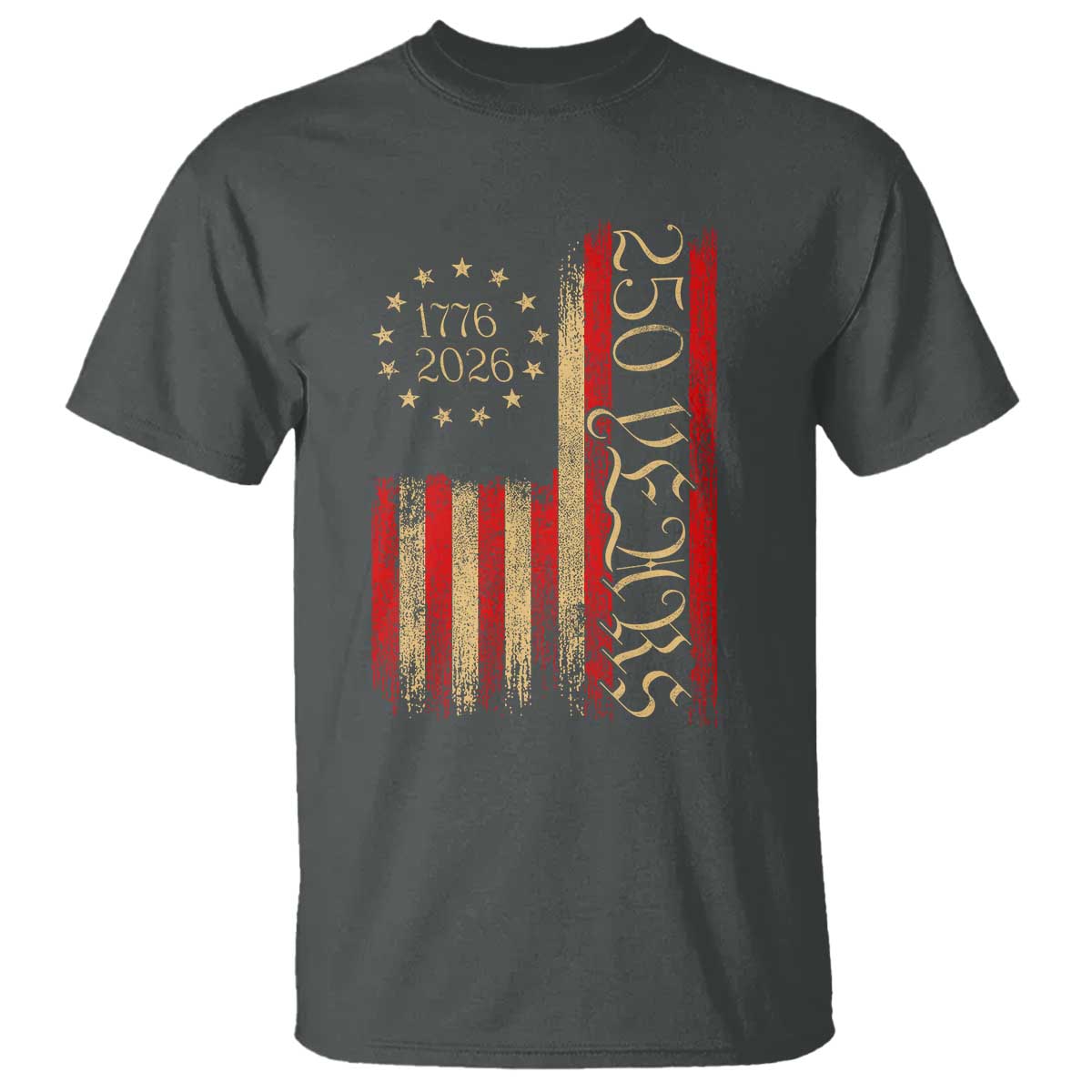 250 Years America Flag T Shirt 250th Anniversary USA - Wonder Print Shop