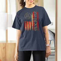 250 Years America Flag T Shirt For Women 250th Anniversary USA - Wonder Print Shop