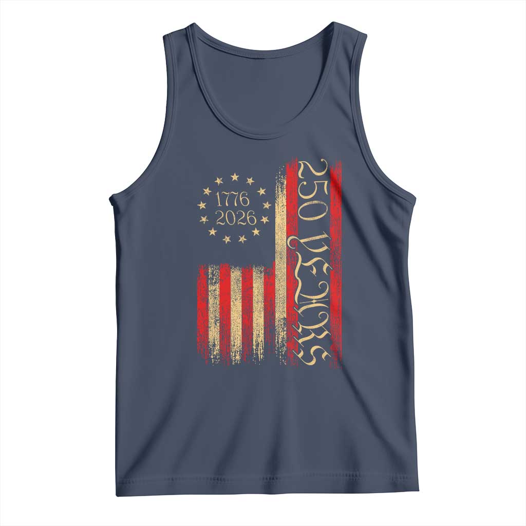 250 Years America Flag Tank Top 250th Anniversary USA - Wonder Print Shop
