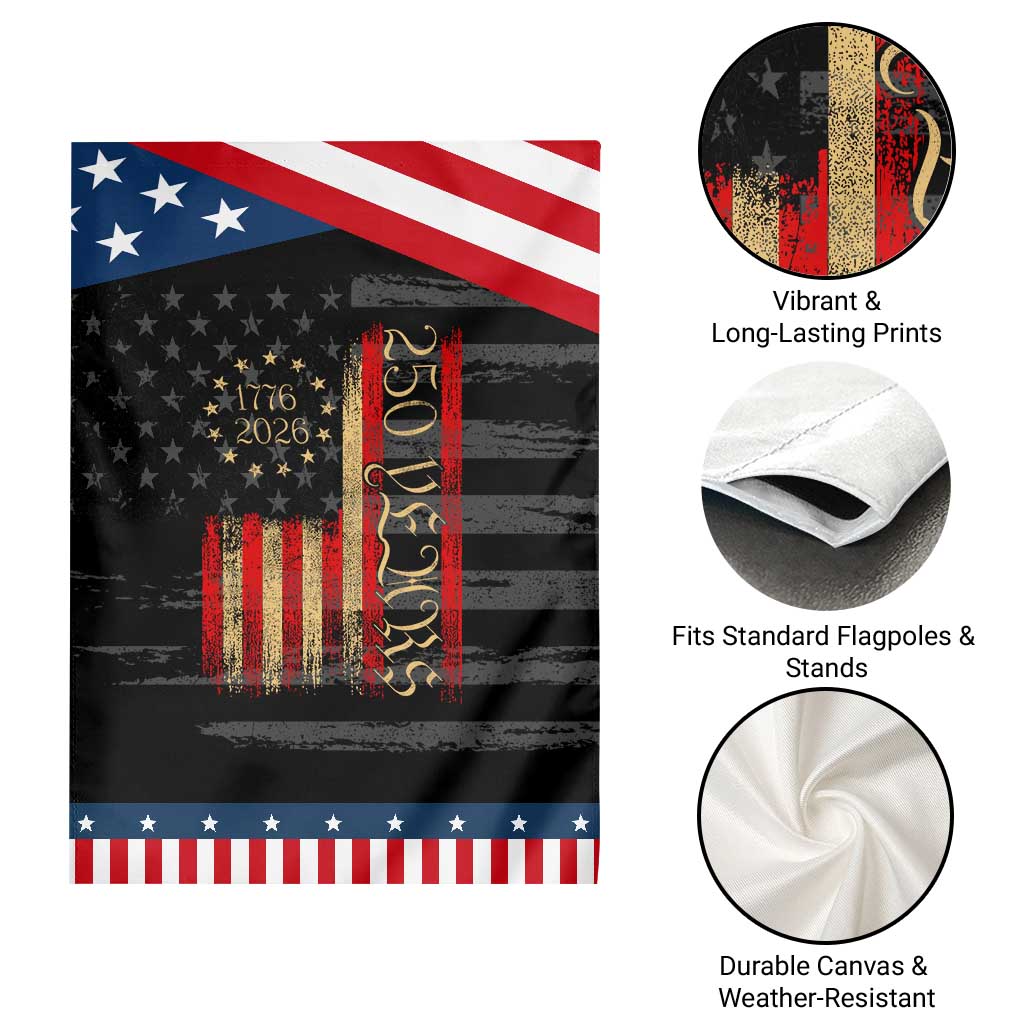 250 Years America Flag Garden Flag 250th Anniversary USA