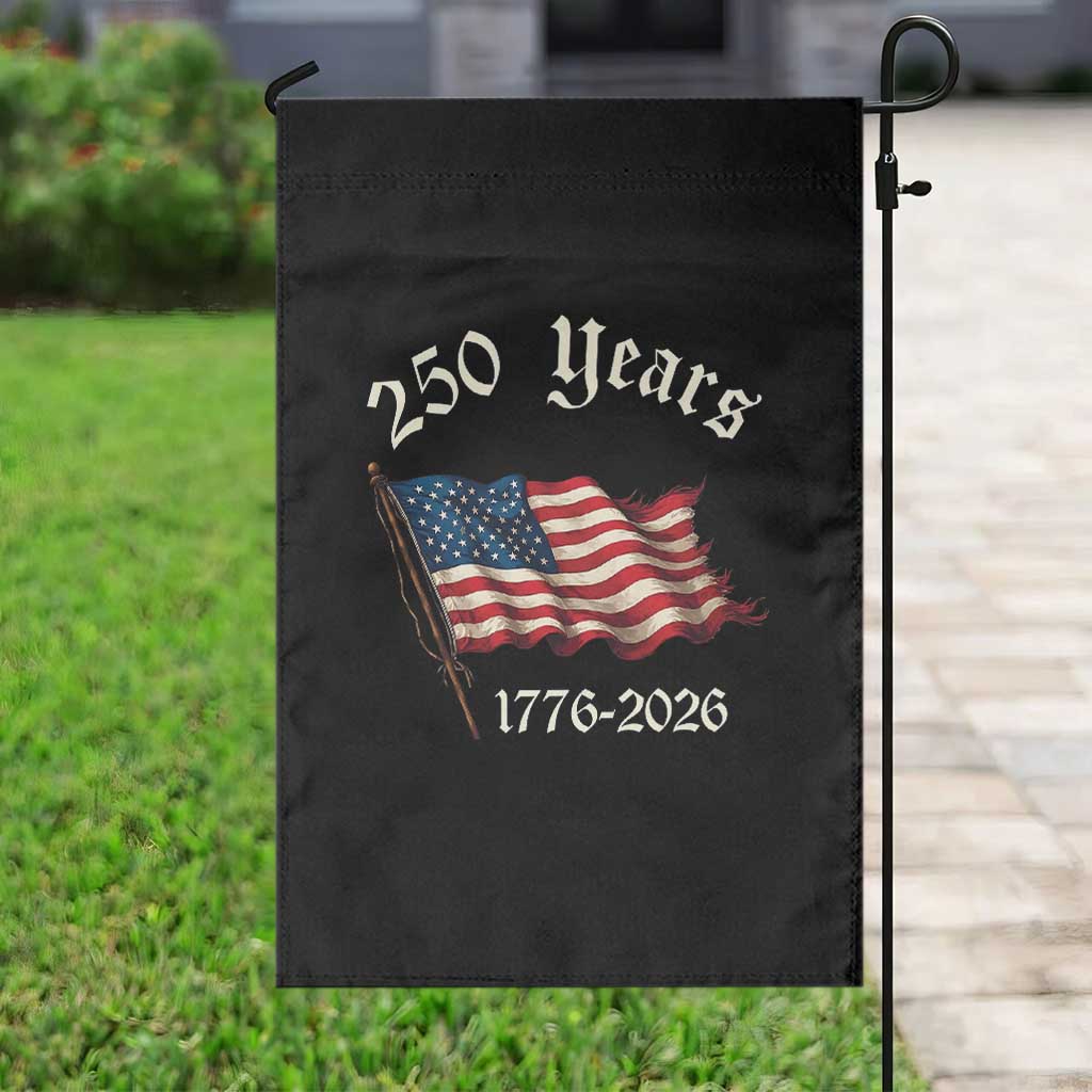 250 Years America Anniversary Garden Flag Retro 250th Independence Day Freedom USA Flag - Wonder Print Shop