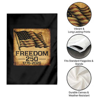 Freedom 250 Years America Garden Flag Retro Vintage 250th Anniversary USA - Wonder Print Shop