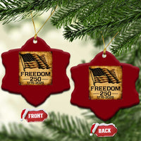Freedom 250 Years America Ceramic Ornament Retro Vintage 250th Anniversary USA - Wonder Print Shop