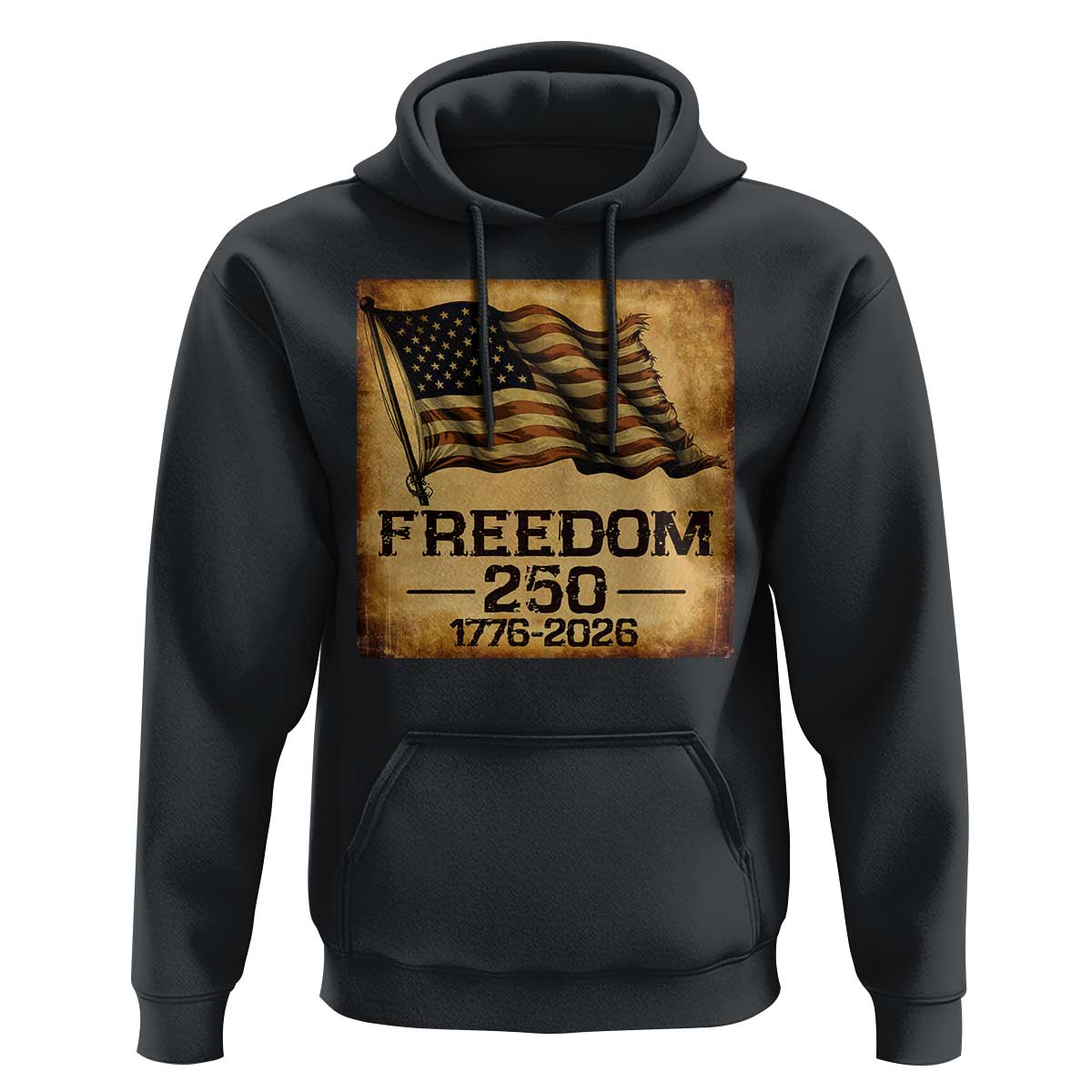 Freedom 250 Years America Hoodie Retro Vintage 250th Anniversary USA - Wonder Print Shop