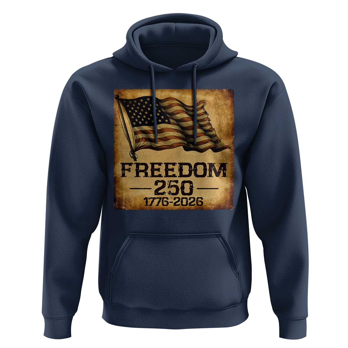 Freedom 250 Years America Hoodie Retro Vintage 250th Anniversary USA - Wonder Print Shop