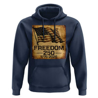 Freedom 250 Years America Hoodie Retro Vintage 250th Anniversary USA - Wonder Print Shop