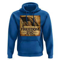 Freedom 250 Years America Hoodie Retro Vintage 250th Anniversary USA - Wonder Print Shop