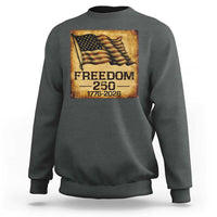 Freedom 250 Years America Sweatshirt Retro Vintage 250th Anniversary USA - Wonder Print Shop
