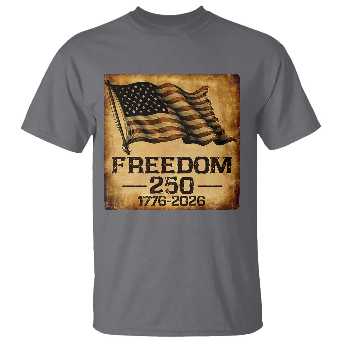 Freedom 250 Years America T Shirt Retro Vintage 250th Anniversary USA - Wonder Print Shop