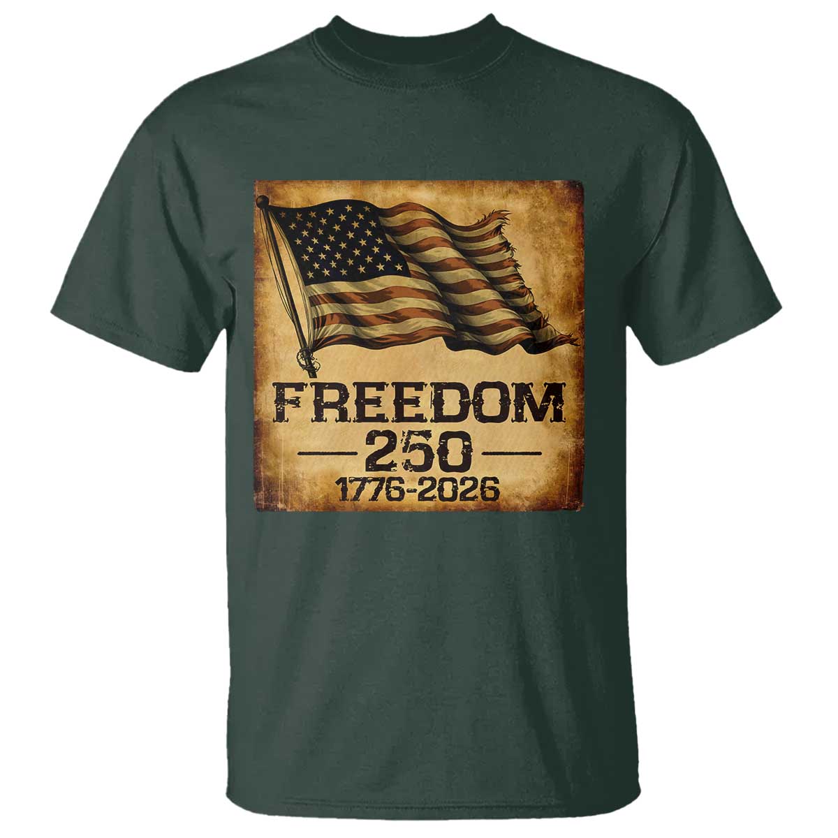 Freedom 250 Years America T Shirt Retro Vintage 250th Anniversary USA - Wonder Print Shop