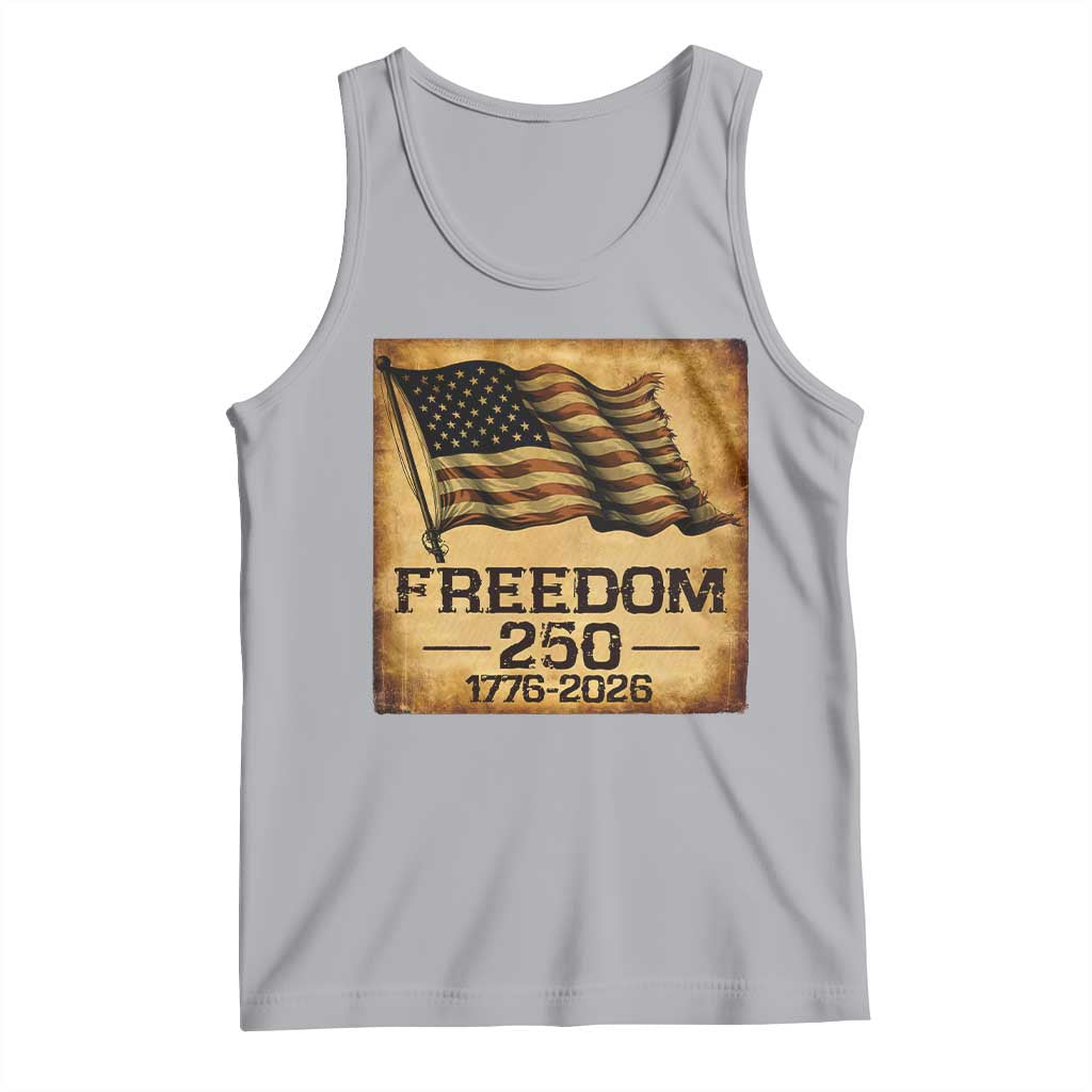 Freedom 250 Years America Tank Top Retro Vintage 250th Anniversary USA - Wonder Print Shop