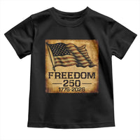 Freedom 250 Years America Toddler T Shirt Retro Vintage 250th Anniversary USA - Wonder Print Shop