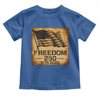 Freedom 250 Years America Toddler T Shirt Retro Vintage 250th Anniversary USA - Wonder Print Shop