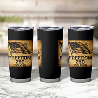Freedom 250 Years America Tumbler Cup Retro Vintage 250th Anniversary USA - Wonder Print Shop