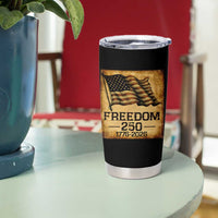 Freedom 250 Years America Tumbler Cup Retro Vintage 250th Anniversary USA - Wonder Print Shop