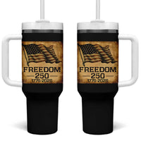 Freedom 250 Years America Tumbler With Handle Retro Vintage 250th Anniversary USA - Wonder Print Shop
