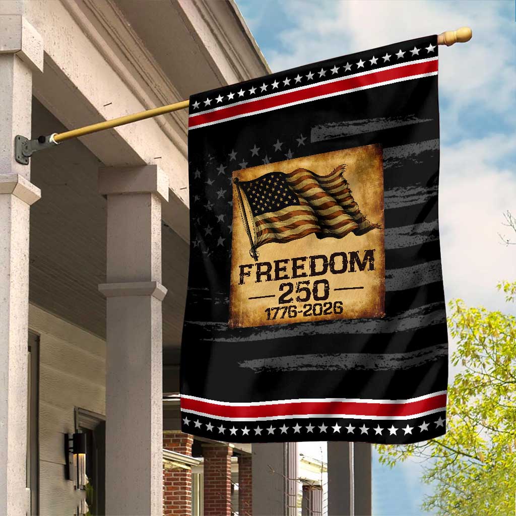 Freedom 250 Years America Garden Flag Retro Vintage 250th Anniversary USA