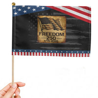 Freedom 250 Years America Patriotic Handheld Flag Retro Vintage 250th Anniversary USA