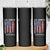 250th American Anniversary Skinny Tumbler 250 Years America USA Flag Fighter Jets Patriotic Veterans - Wonder Print Shop