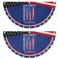250th American Anniversary Patriotic Fan Flag 250 Years America USA Flag Fighter Jets Veterans